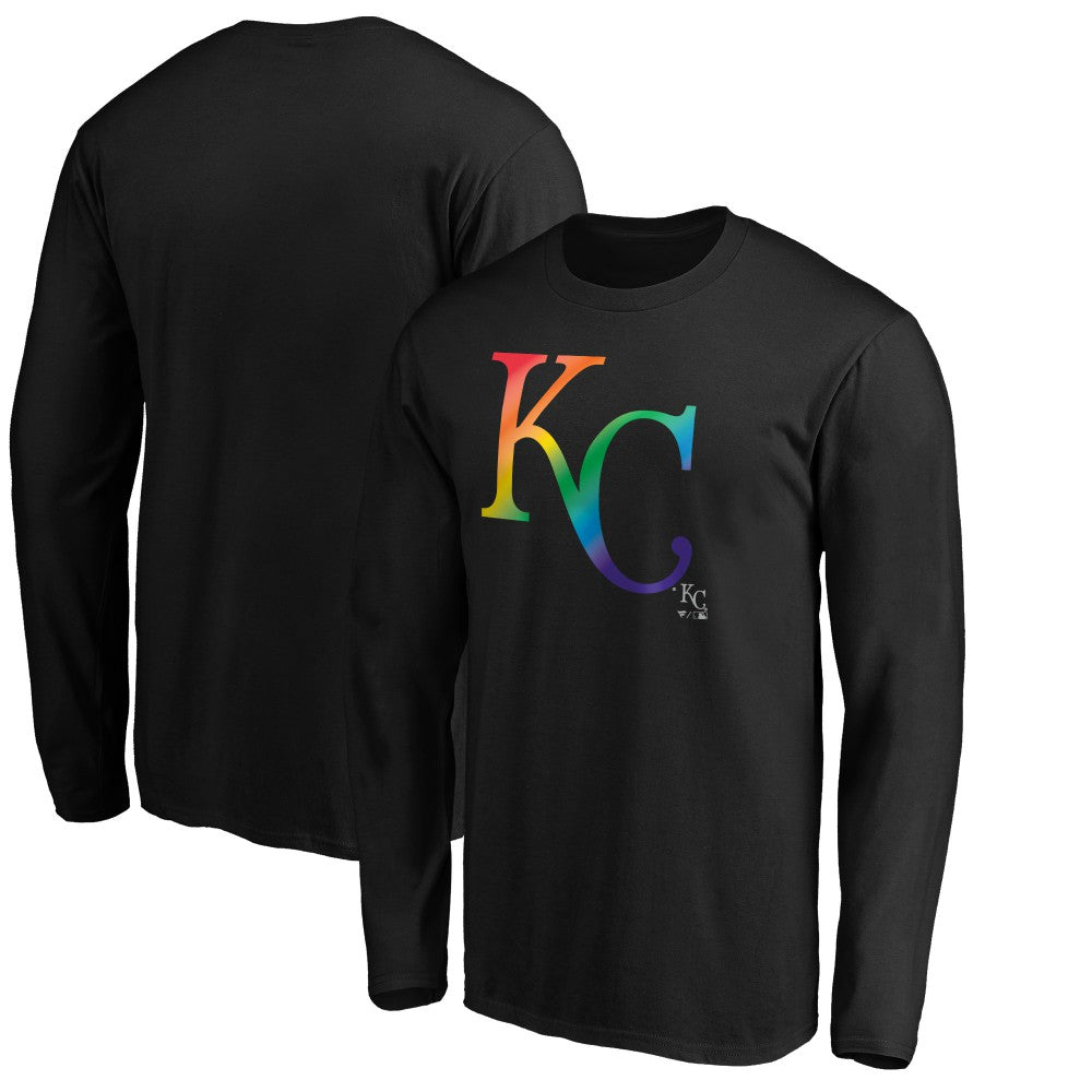 Kansas City Royals Team Pride Logo Long Sleeve T-Shirt - Black T-shirts