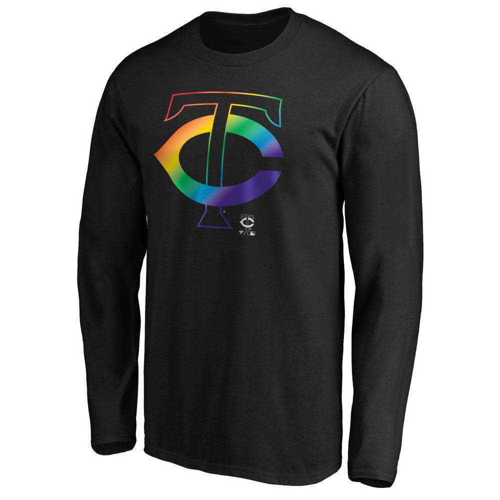 Minnesota Twins Team Pride Logo Long Sleeve T-Shirt - Black T-shirts