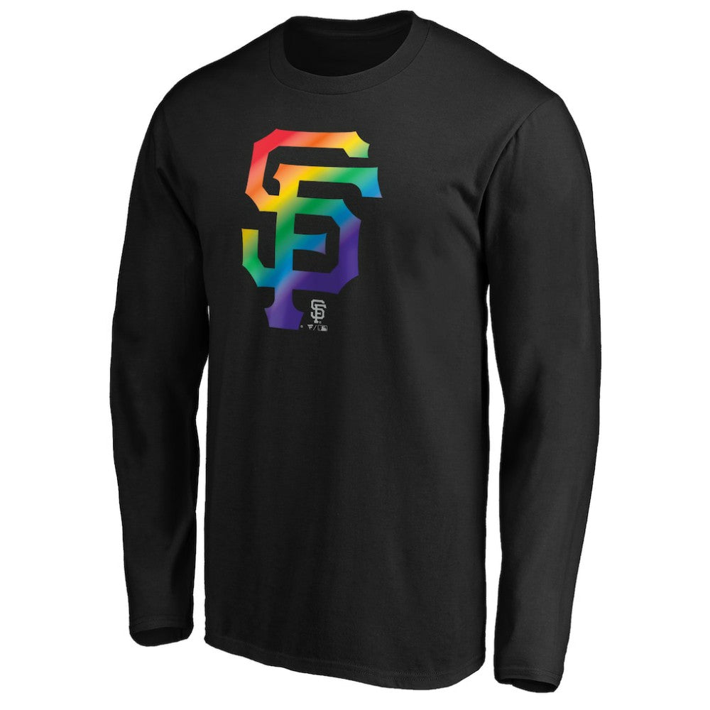San Francisco Giants Team Pride Logo Long Sleeve T-Shirt - Black T-shirts