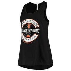 San Francisco Giants Soft as a Grape Women's 2020 Spring Training Circle Tank Top - Black Tanks