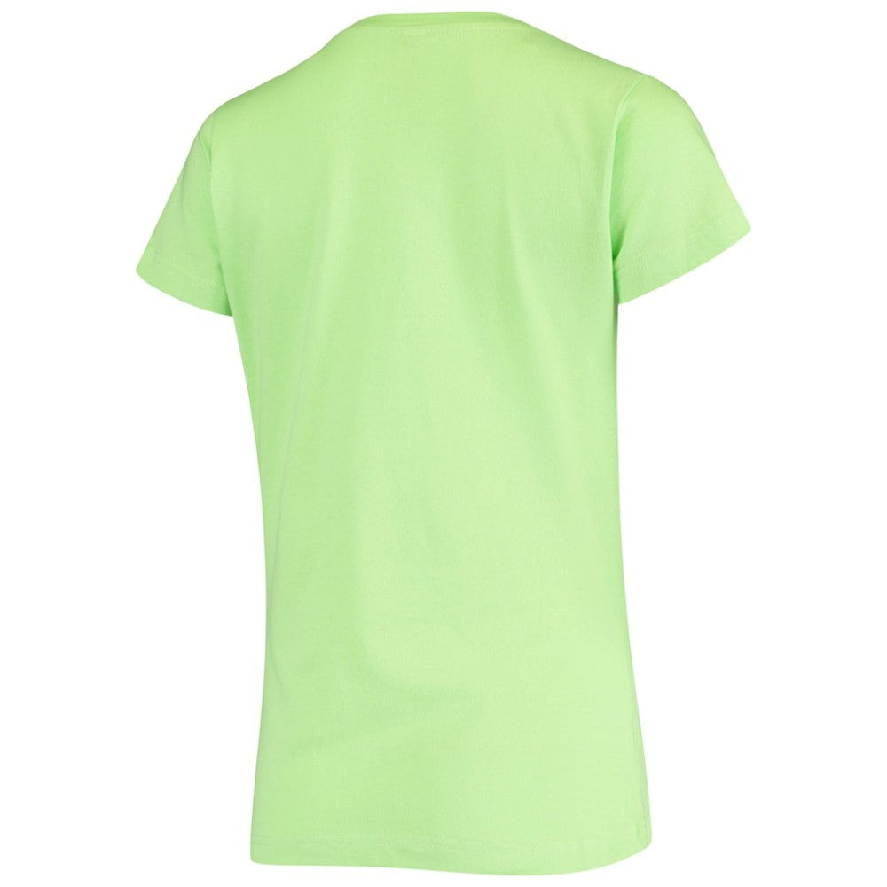 San Francisco Giants Soft as a Grape Women's Script Floral V-Neck T-Shirt - Green T-shirts