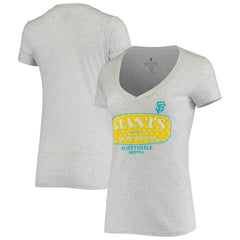 San Francisco Giants Soft as a Grape Women's Spring Training Tropical Banner T-Shirt - Heathered Gray T-shirts