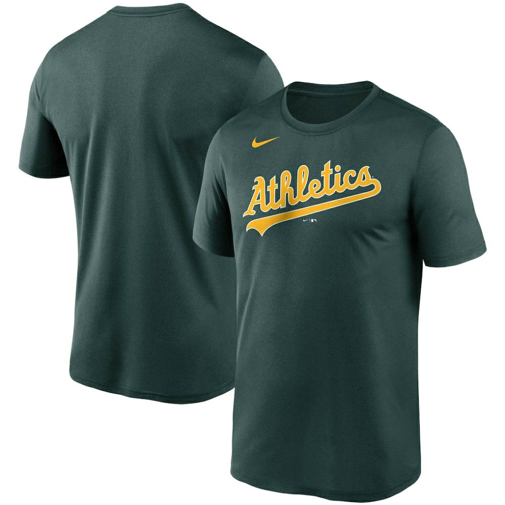 Athletics Nike Wordmark Legend Performance T-Shirt - Green T-shirts