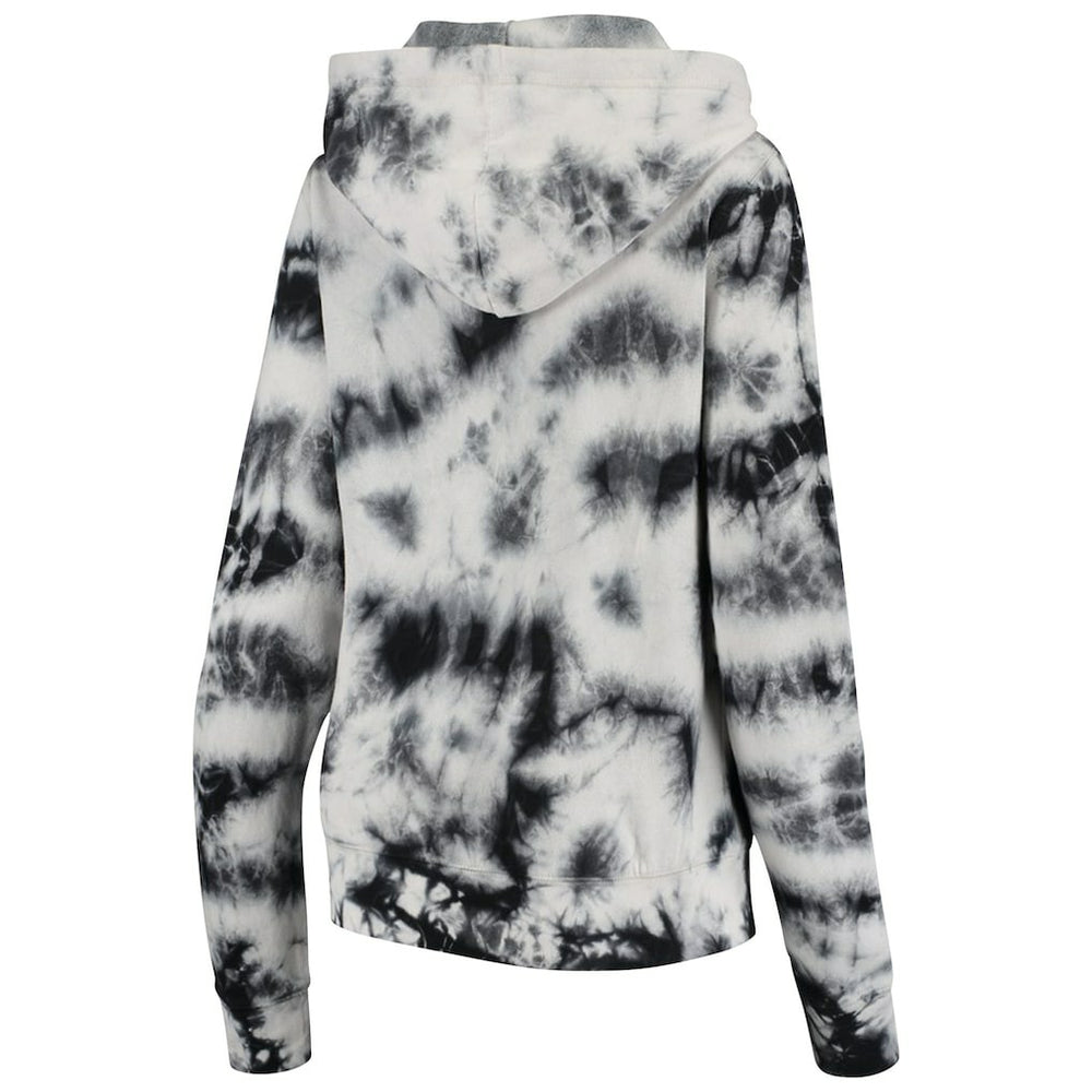 New Orleans Saints New Era Women's Tie Dye Fleece Full-Zip Hoodie - Black Hoodies