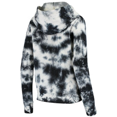 Las Vegas Raiders New Era Women's Tie Dye Fleece Full-Zip Hoodie - Black Hoodies