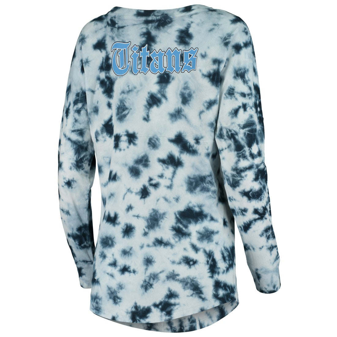Tennessee Titans New Era Women's Tie-Dye Long Sleeve T-Shirt - Navy T-shirts