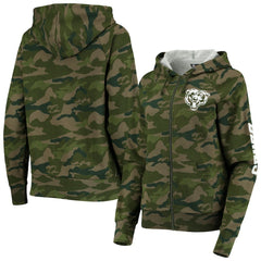 Chicago Bears New Era Women's Raglan Full-Zip Hoodie - Camo Hoodies
