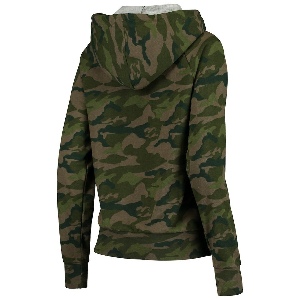 New Orleans Saints New Era Women's Raglan Full-Zip Hoodie - Camo Hoodies