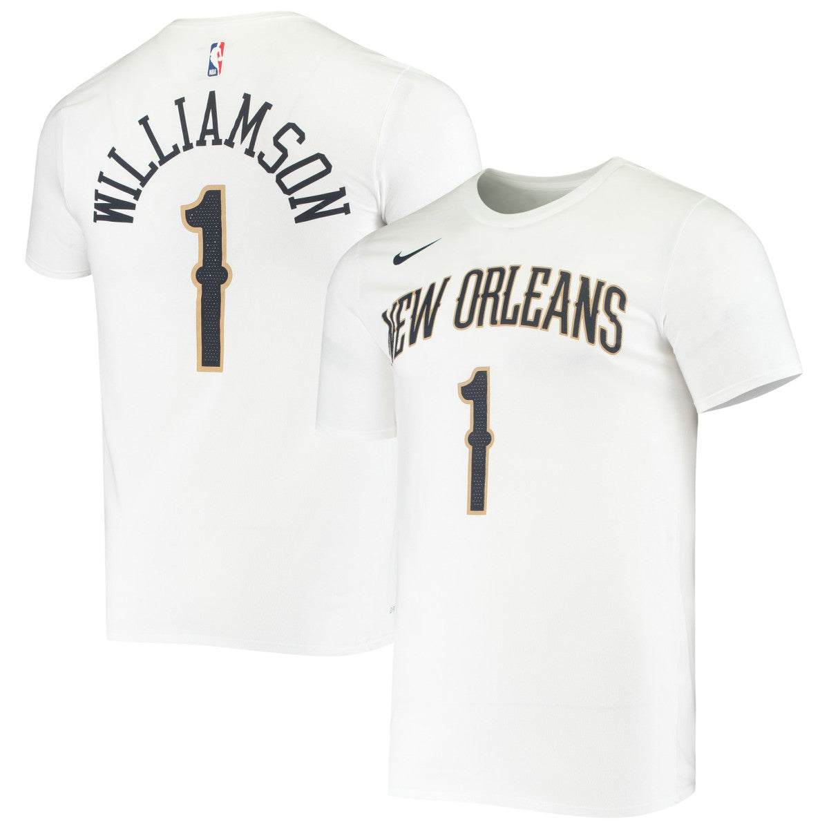 Zion Williamson New Orleans Pelicans Name & Number Performance T-Shirt White - Nike