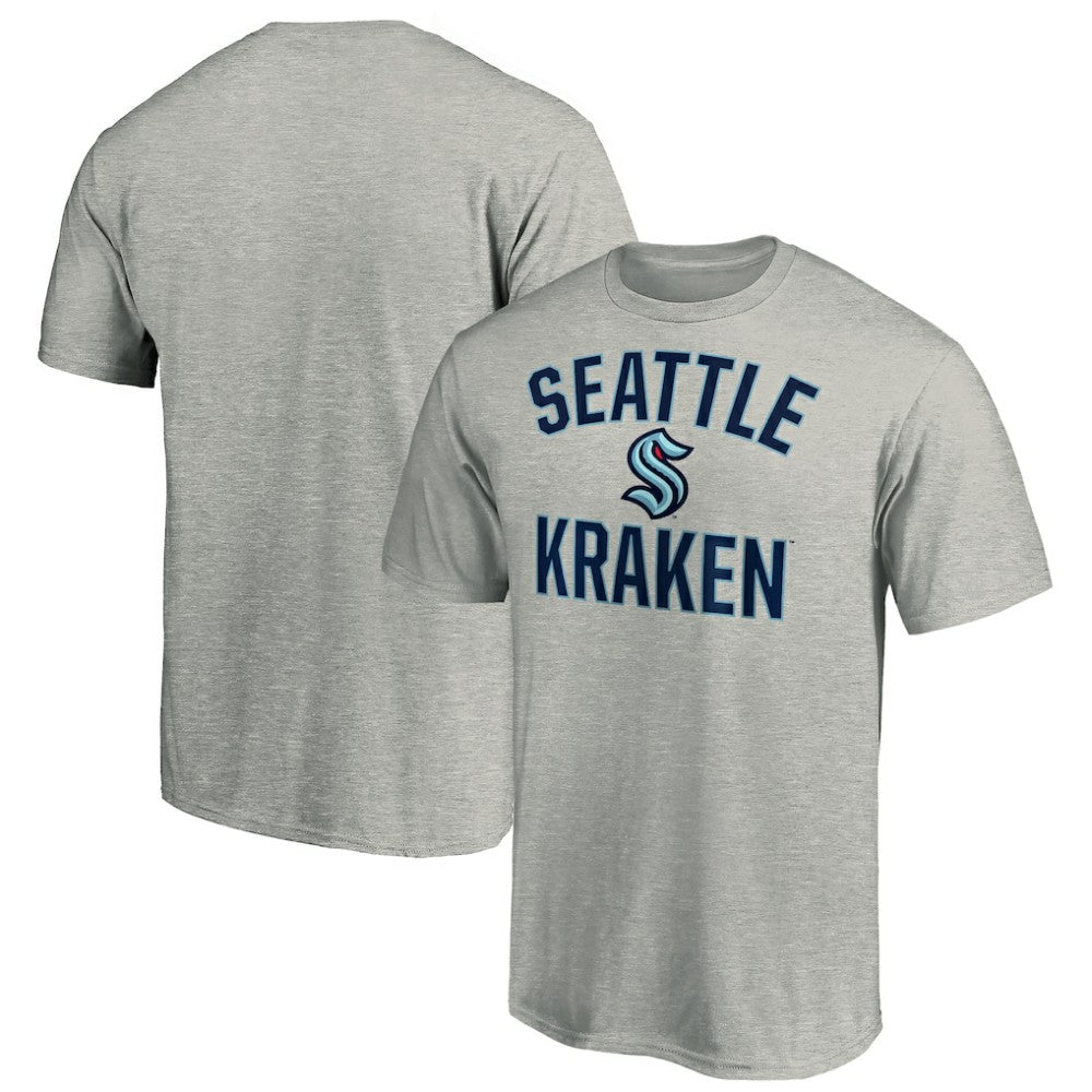 Seattle Kraken Fanatics Victory Arch T-Shirt - Heather Gray | US 3959185