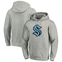Seattle Kraken Fanatics Big & Tall Primary Logo Pullover Hoodie - Heather Gray | US 3959386