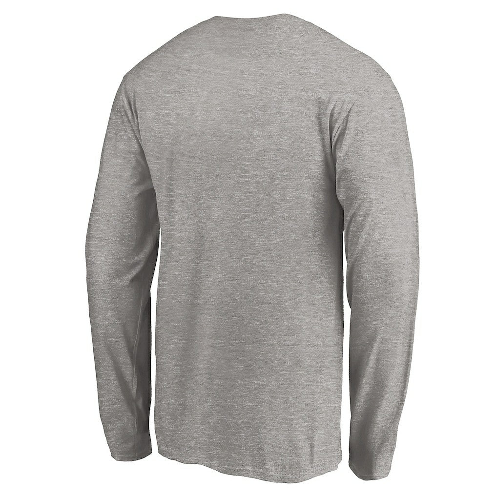 Los Angeles Chargers On Side Stripe Long Sleeve T-Shirt - Heathered Gray T-shirts