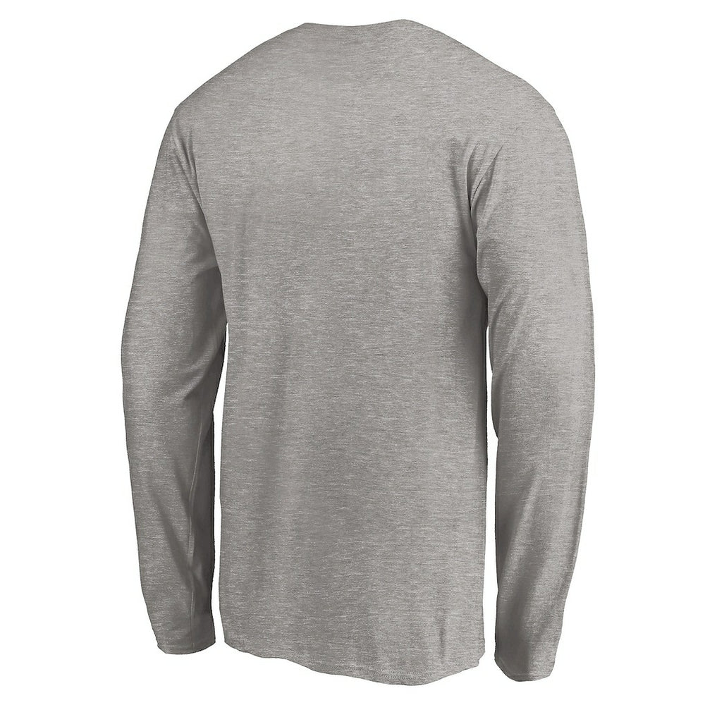 Los Angeles Chargers On Side Stripe Long Sleeve T-Shirt - Heathered Gray T-shirts