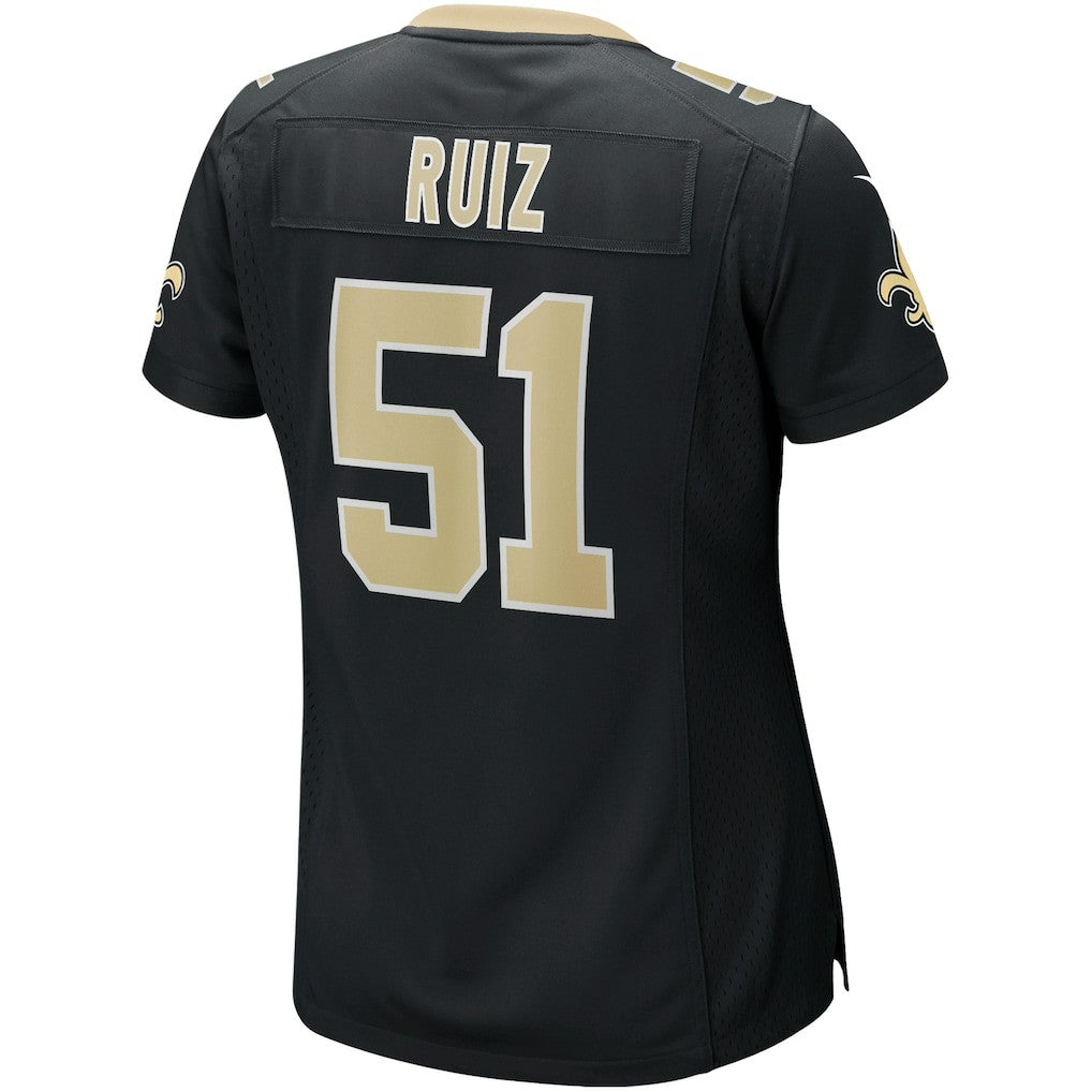 Cesar Ruiz New Orleans Saints Women's Game Jersey - Black Jerseys
