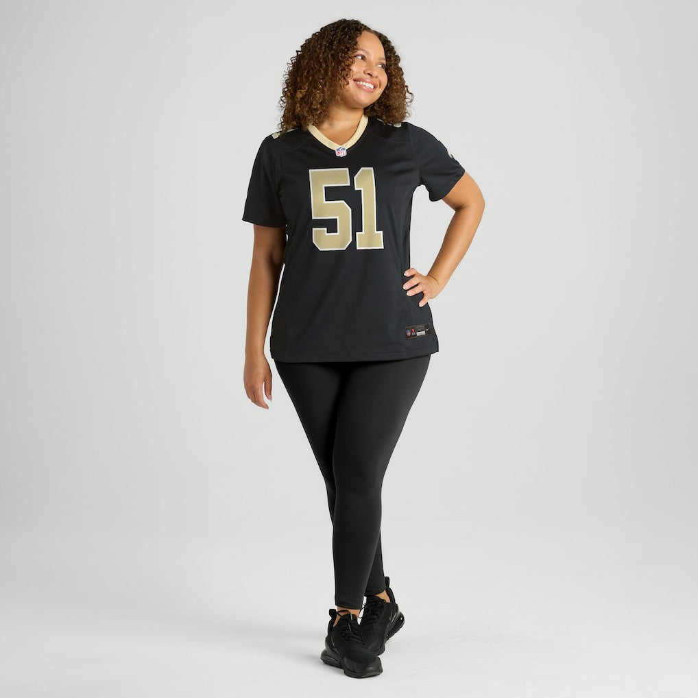 Cesar Ruiz New Orleans Saints Women's Game Jersey - Black Jerseys