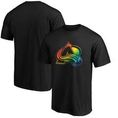 Colorado Avalanche Team Pride Logo T-Shirt - Black | US 3964353