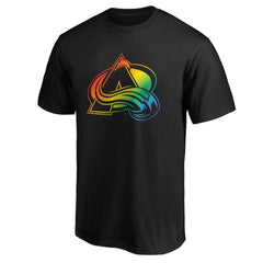 Colorado Avalanche Team Pride Logo T-Shirt - Black | US 3964353