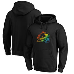 Colorado Avalanche Team Pride Logo Pullover Hoodie - Black | US 3964475