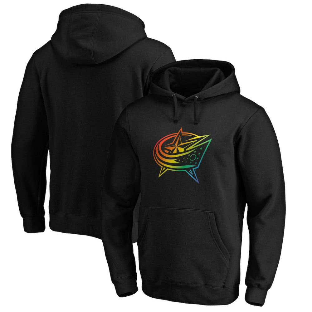 Columbus Blue Jackets Team Pride Logo Pullover Hoodie - Black | US 3964476