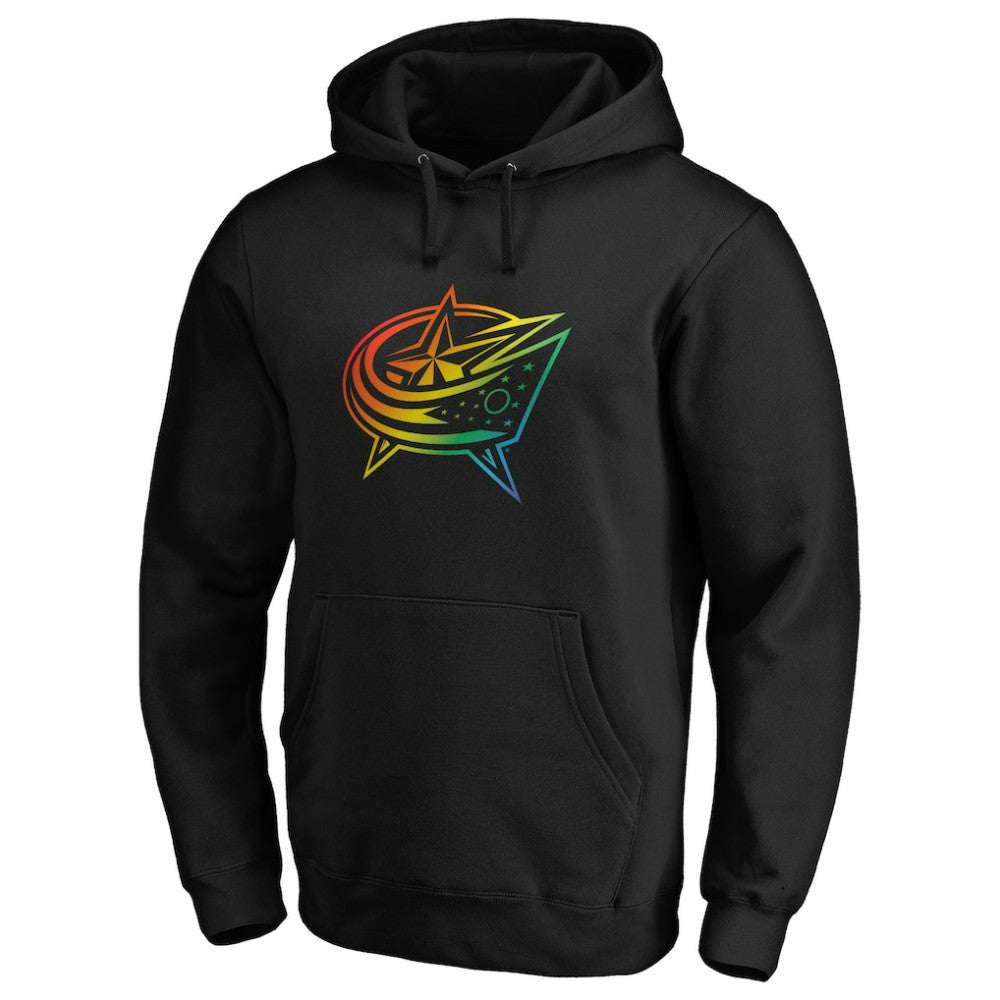 Columbus Blue Jackets Team Pride Logo Pullover Hoodie - Black | US 3964476