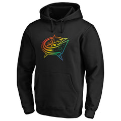 Columbus Blue Jackets Team Pride Logo Pullover Hoodie - Black | US 3964476