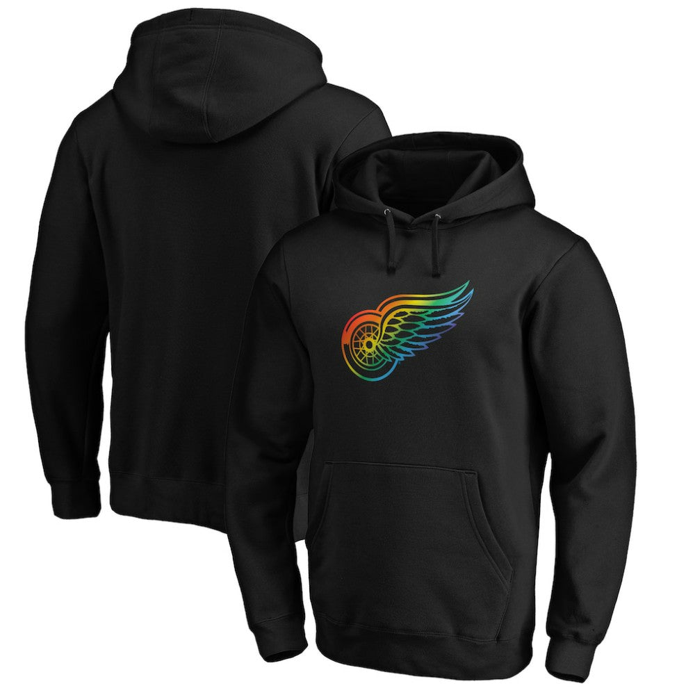 Detroit Red Wings Team Pride Logo Pullover Hoodie - Black | US 3964478