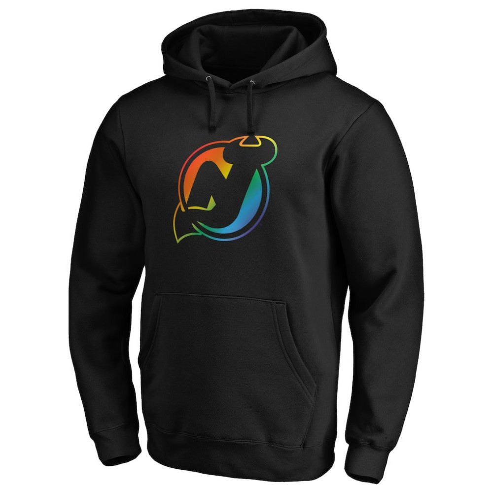 New Jersey Devils Team Pride Logo Pullover Hoodie - Black | US 3964485