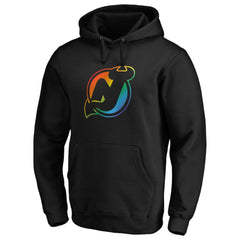 New Jersey Devils Team Pride Logo Pullover Hoodie - Black | US 3964485