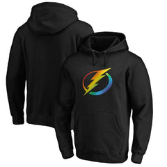 Tampa Bay Lightning Team Pride Logo Pullover Hoodie - Black | US 3964493