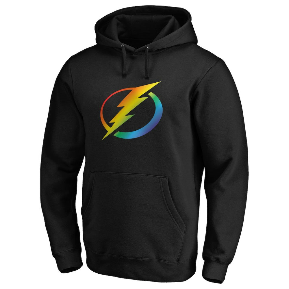 Tampa Bay Lightning Team Pride Logo Pullover Hoodie - Black | US 3964493