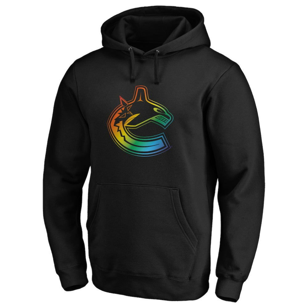 Vancouver Canucks Team Pride Logo Pullover Hoodie - Black | US 3964495