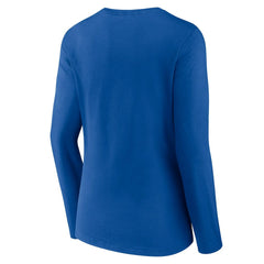 Los Angeles Rams Women's Plus Size Primary Logo Long Sleeve Scoop Neck T-Shirt - Royal T-shirts