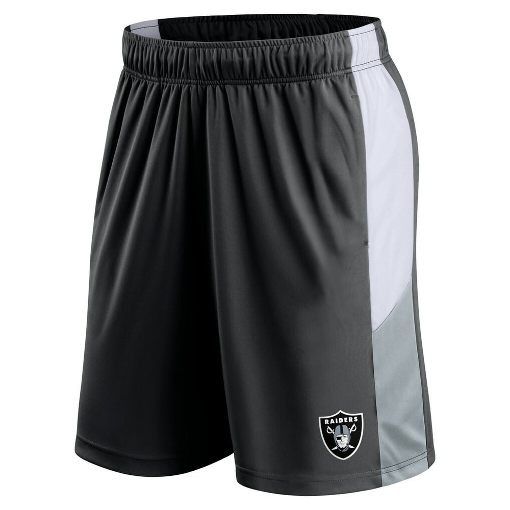 Las Vegas Raiders Prep Colorblock Shorts - Black Shorts