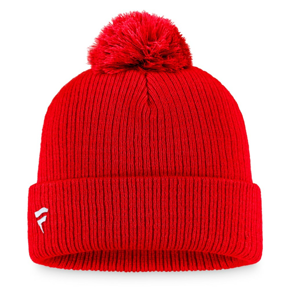 Ottawa Senators Fanatics Core Primary Logo Cuffed Knit Hat with Pom - Red | US 3970398