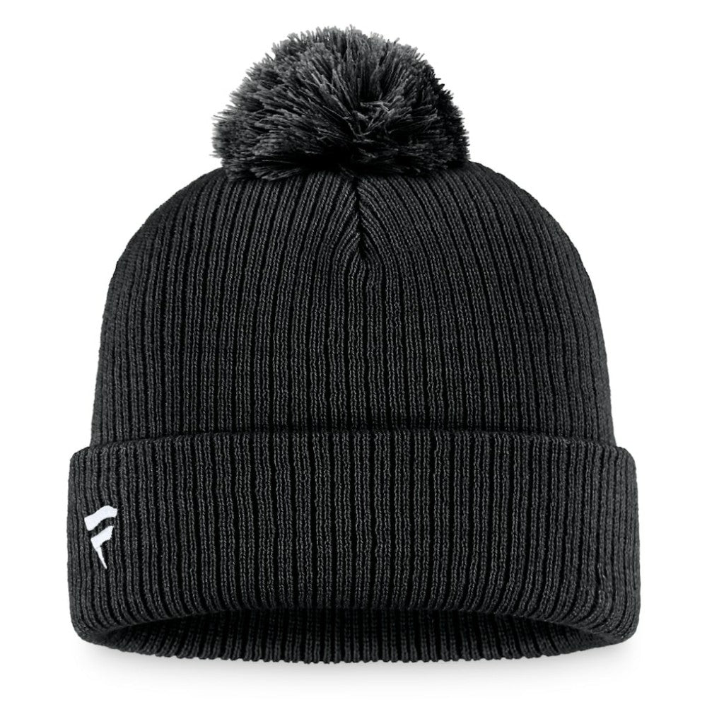 Pittsburgh Penguins Fanatics Primary Logo Cuffed Knit Hat with Pom - Black | US 3970433