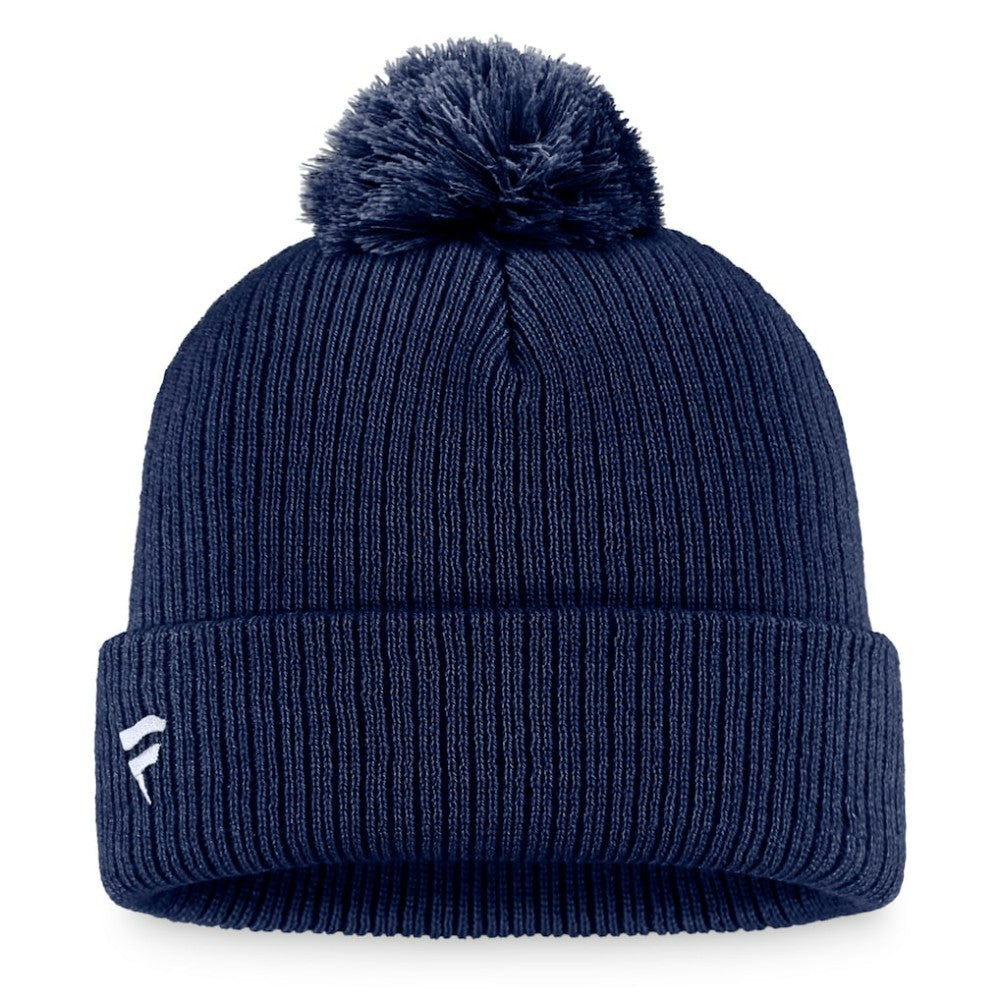 St. Louis Blues Fanatics Primary Logo Cuffed Knit Hat with Pom - Navy | US 3970452