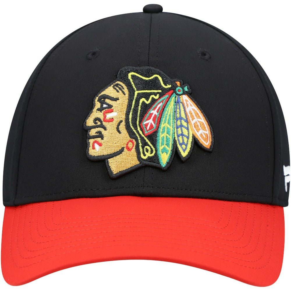 Chicago Blackhawks Fanatics Core Primary Logo Flex Hat - Black | US 3970655