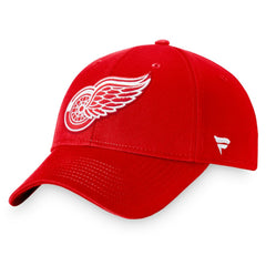 Detroit Red Wings Fanatics Core Adjustable Hat - Red | US 3970725