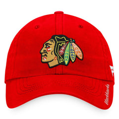 Chicago Blackhawks Fanatics Women's Core Primary Logo Adjustable Hat - Red | US 3971015