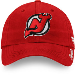 New Jersey Devils Fanatics Women's Core Primary Logo Adjustable Hat - Red | US 3971023
