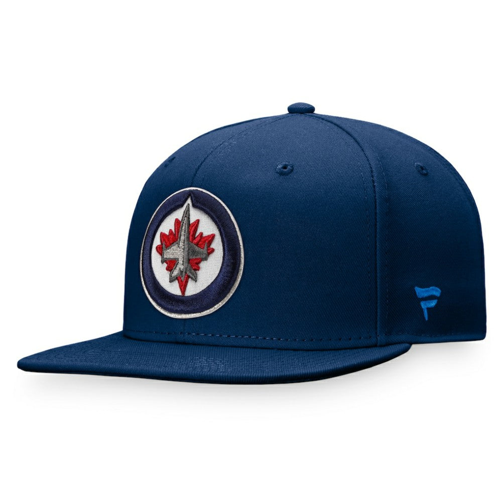 Winnipeg Jets Fanatics Core Primary Logo Fitted Hat - Navy | US 3971223