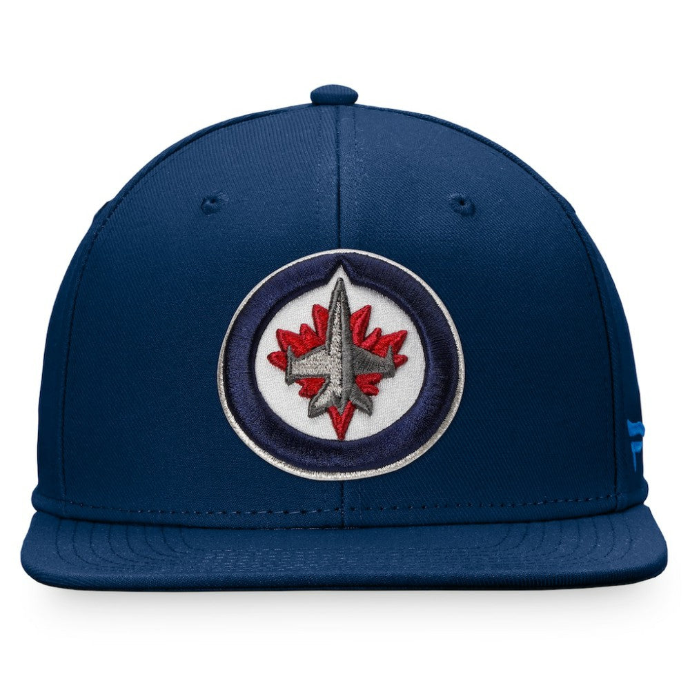 Winnipeg Jets Fanatics Core Primary Logo Fitted Hat - Navy | US 3971223