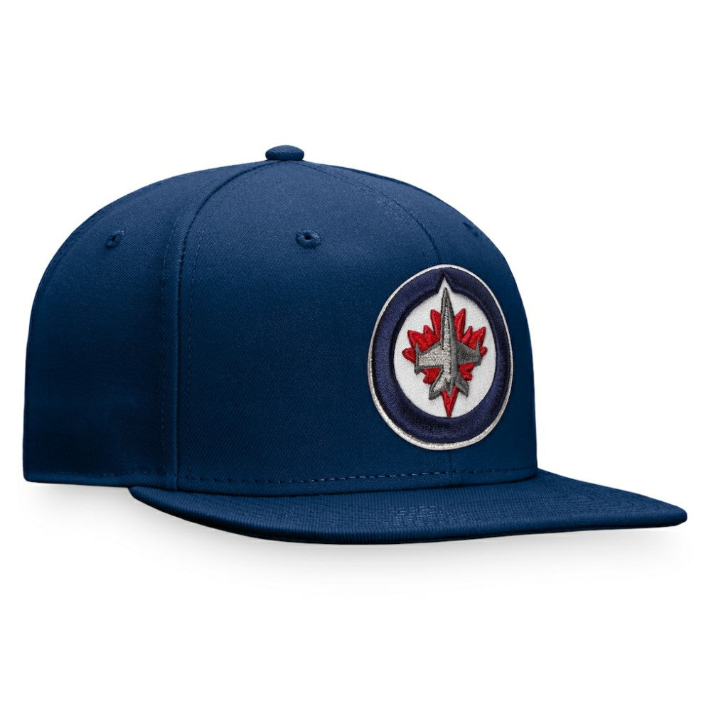 Winnipeg Jets Fanatics Core Primary Logo Fitted Hat - Navy | US 3971223