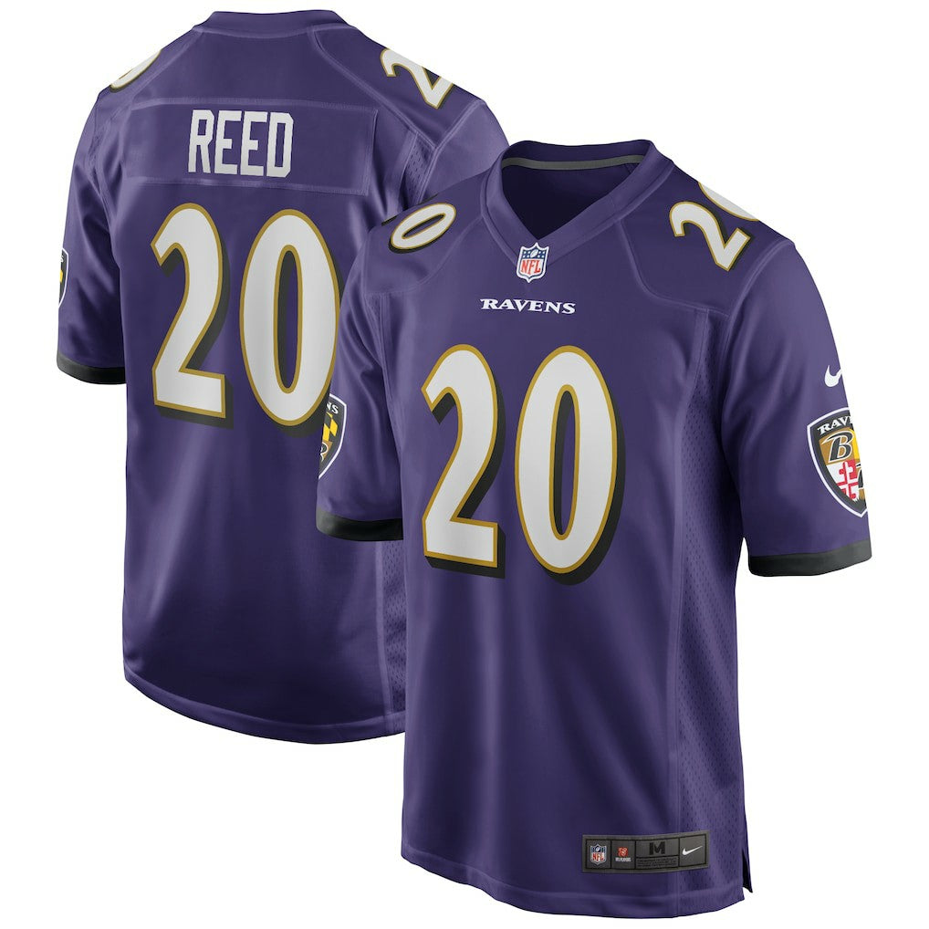 Ed Reed Baltimore Ravens Game Retired Player Jersey - Purple Jerseys