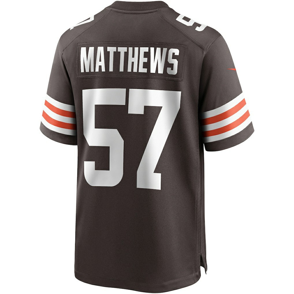 Clay Matthews Cleveland Browns Game Retired Player Jersey - Brown Jerseys
