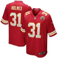 Priest Holmes Kansas City Chiefs Game Retired Player Jersey - Red Jerseys