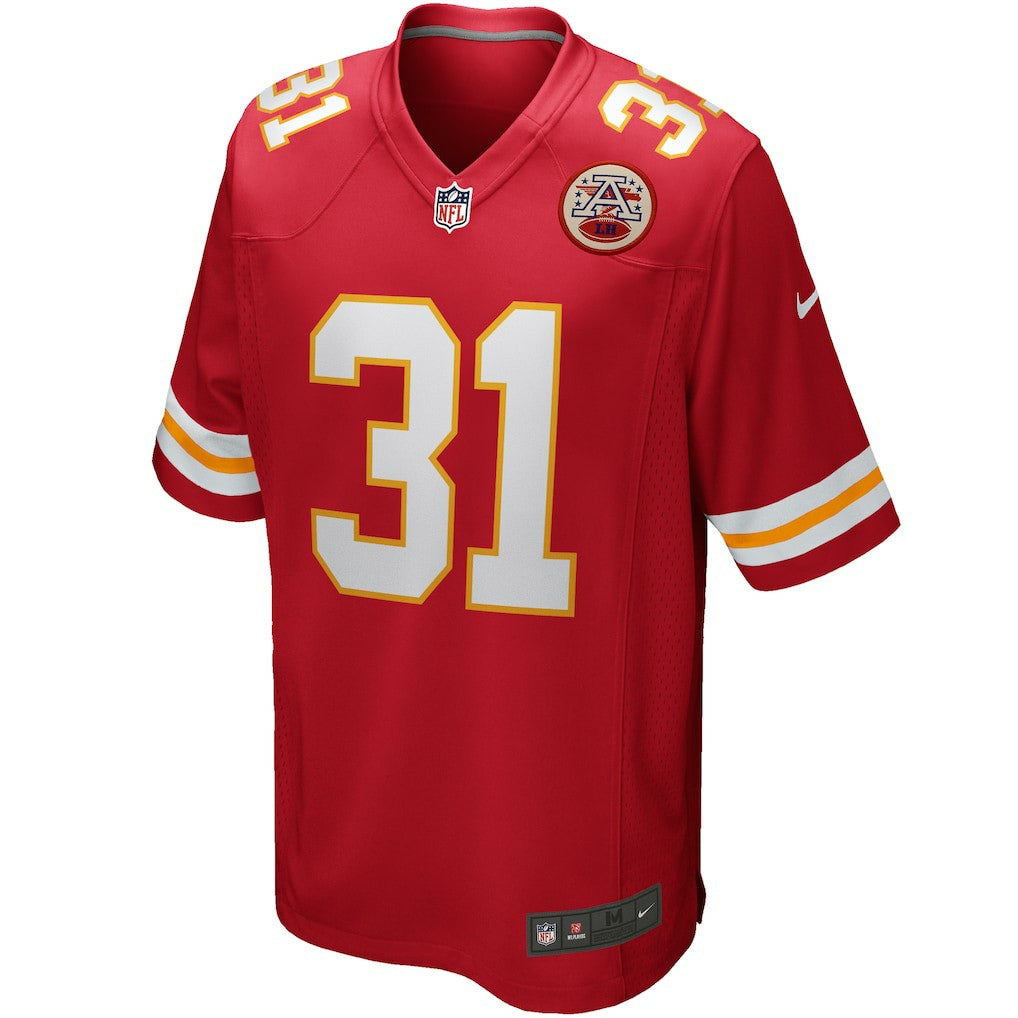 Priest Holmes Kansas City Chiefs Game Retired Player Jersey - Red Jerseys