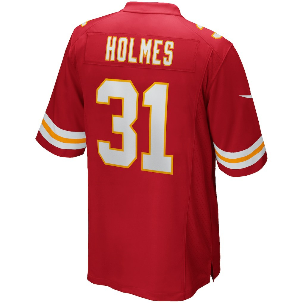 Priest Holmes Kansas City Chiefs Game Retired Player Jersey - Red Jerseys