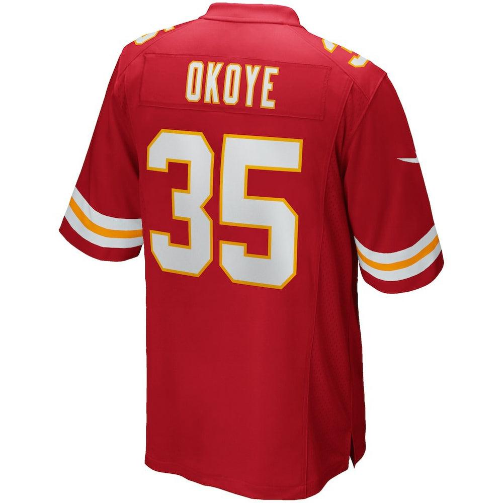 Christian Okoye Kansas City Chiefs Game Retired Player Jersey - Red Jerseys