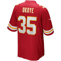 Christian Okoye Kansas City Chiefs Game Retired Player Jersey - Red Jerseys